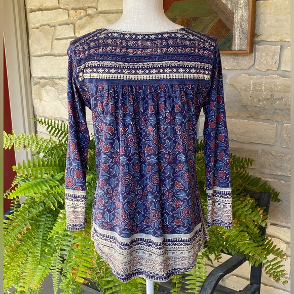 Lucky Brand Knit Top Sz M - Picture 2 of 12